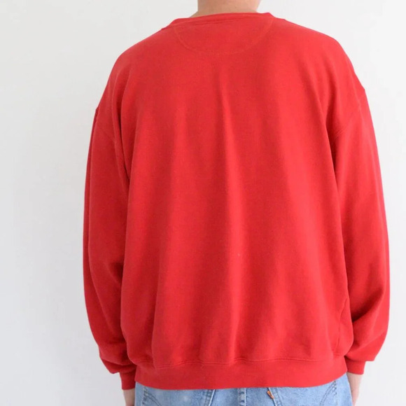 Vintage Mickey Inc Red  Embroidered Walt Disney World Crew Neck Sweater Large - Picture 2 of 11